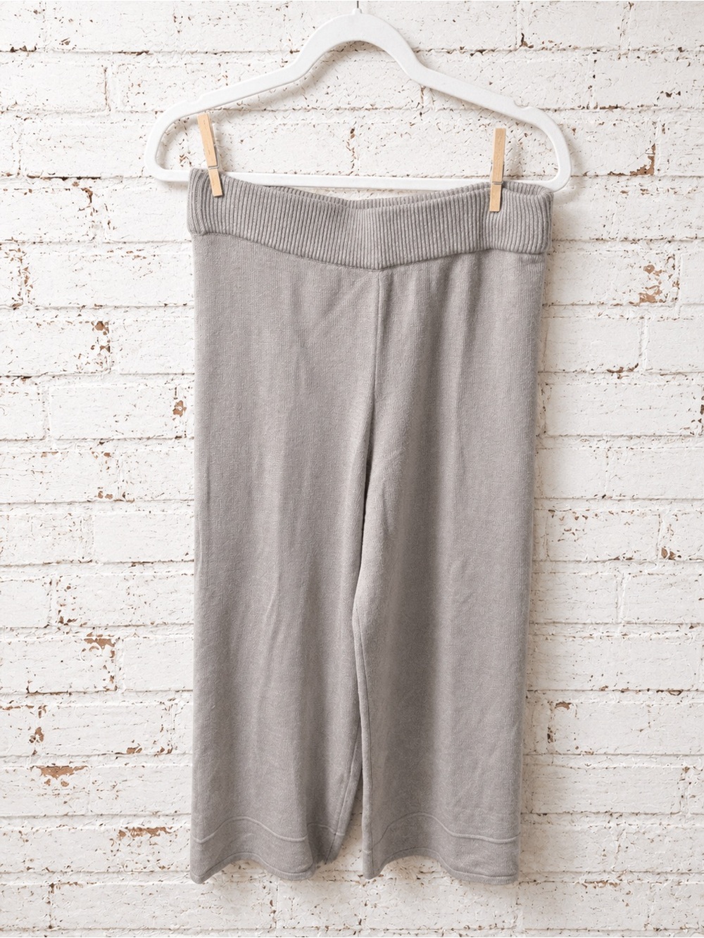 Cozy Wide-Leg Pull-On Pants in Light Brown